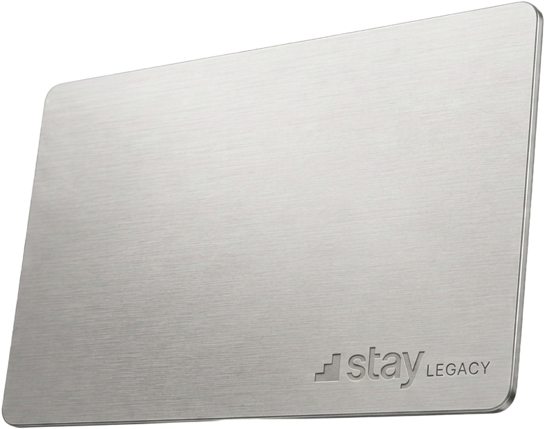 Cartão metálico Stay Legacy